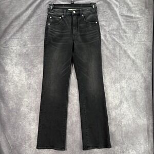 Madewell Jeans Womens 25 Black Relaxed Bootcut Tall